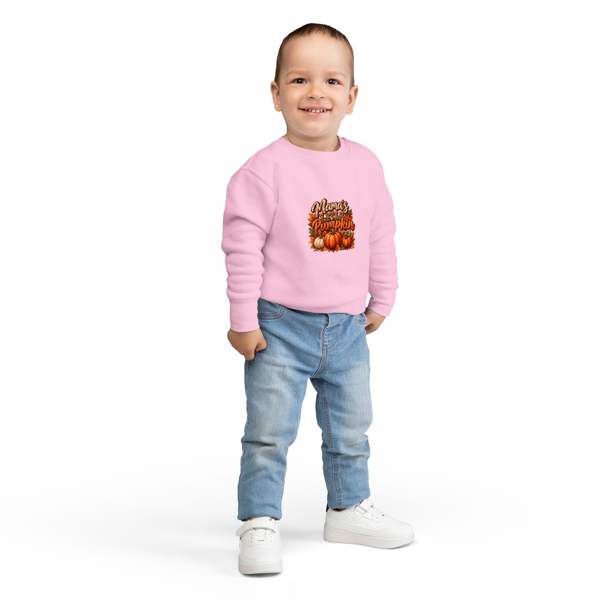 Toddler Sweatshirt "Mama's Little Pumpkin" Fall Graphic