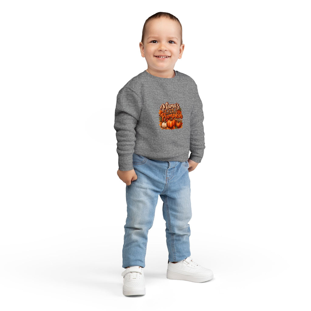Toddler Sweatshirt "Mama's Little Pumpkin" Fall Graphic