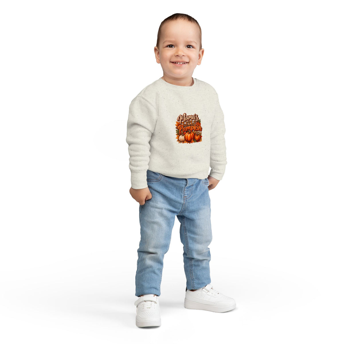Toddler Sweatshirt "Mama's Little Pumpkin" Fall Graphic